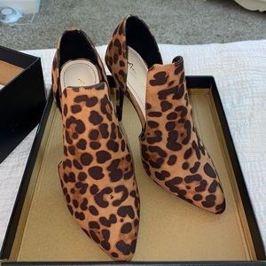 Anne Michelle Cheetah Print Heels